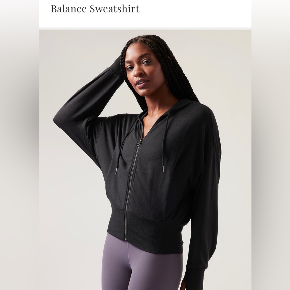 Athleta black Balance II Sweatshirt